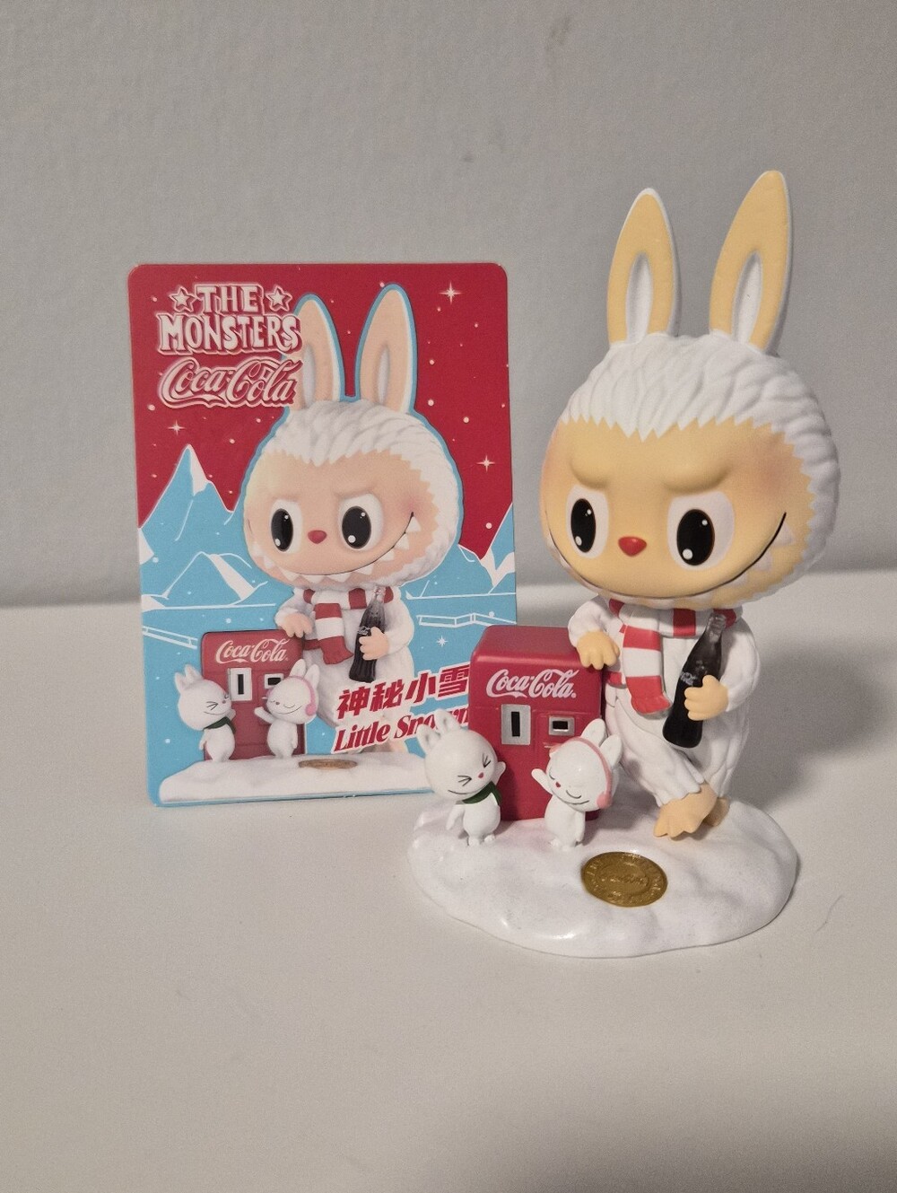 Authentic Pop Mart The Monsters Labubu X Coca-Cola, Little Snowman